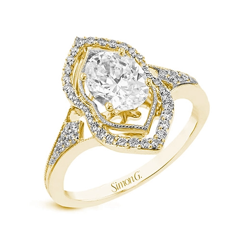 Simon G Engagement Rings in Yellow Gold containing Diamond LR2930-14KY