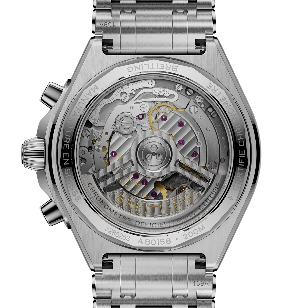 Breitling watch in Alternative Metals AB0158101A1A1