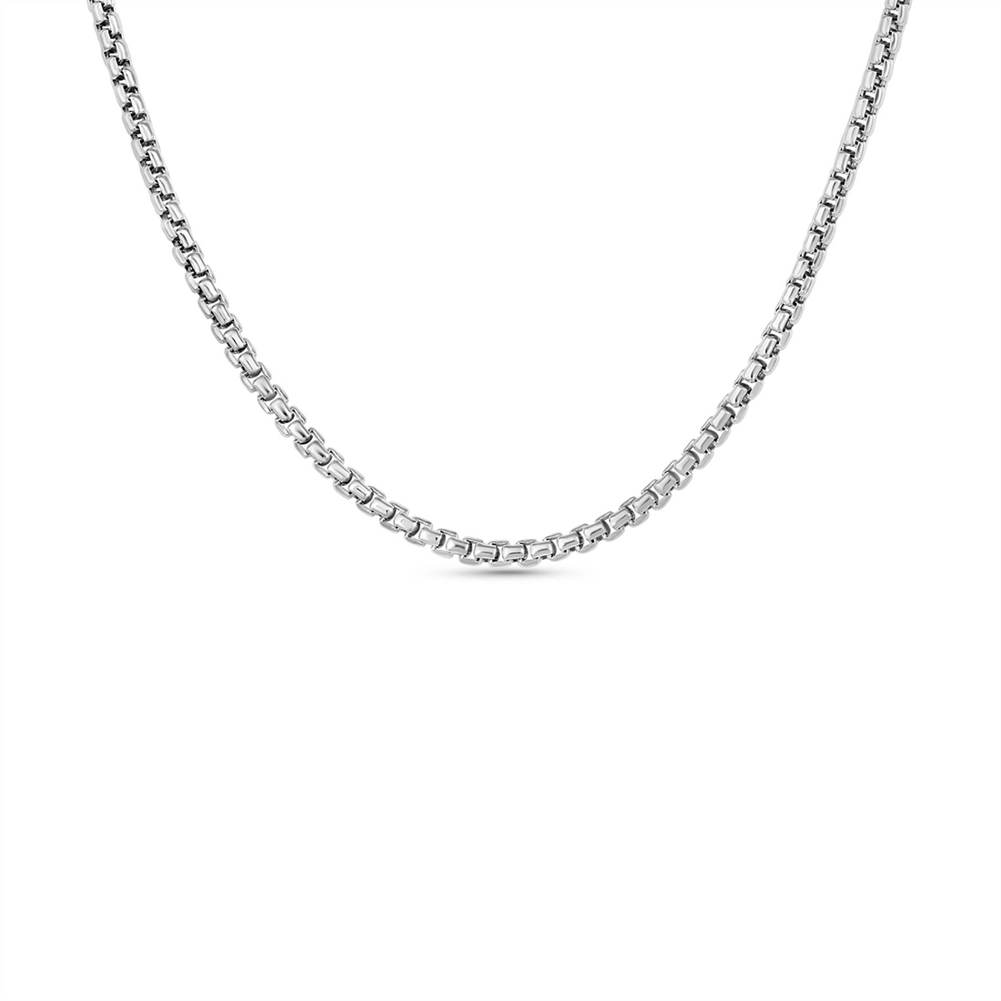 Necklaces Jewelry in White Gold VENETIANBOX-1.2MM-W-18