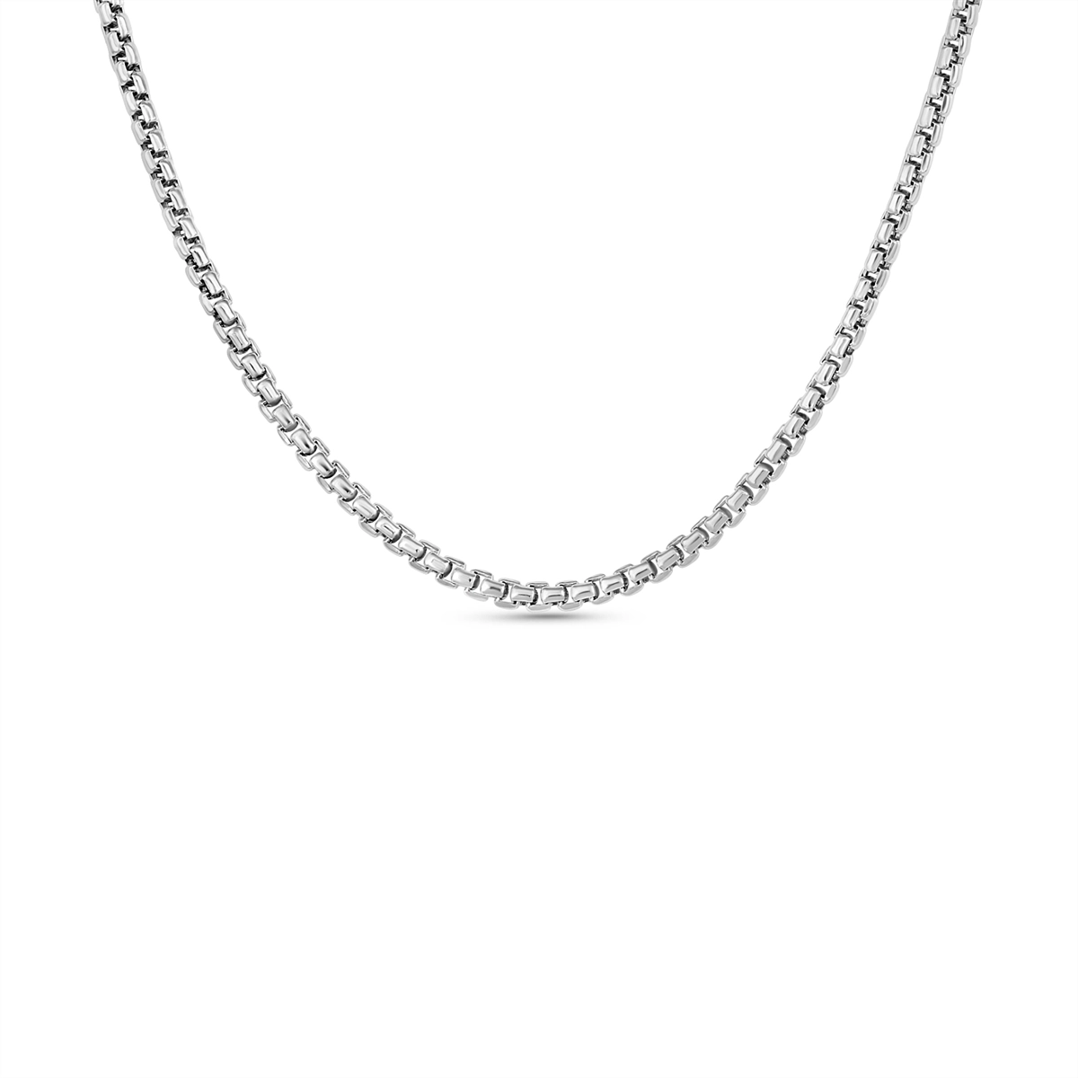Necklaces Jewelry in White Gold VENETIANBOX-1.2MM-W-18