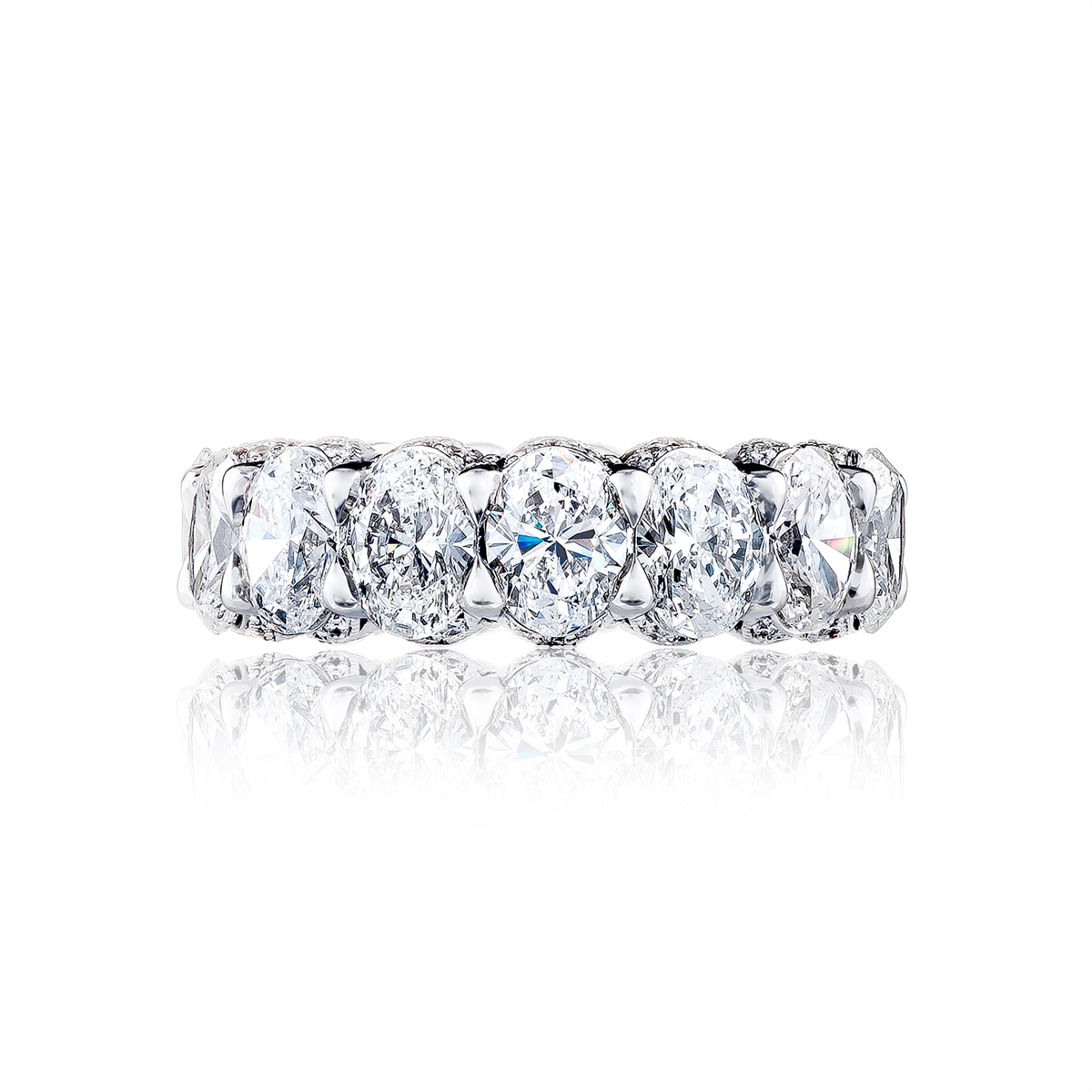 Tacori Wedding Rings in Platinum/Palladium containing Diamond HT 2662 6.5
