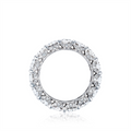 Tacori Wedding Rings in Platinum/Palladium containing Diamond HT 2662 6.5
