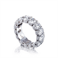 Tacori Wedding Rings in Platinum/Palladium containing Diamond HT 2662 6.5