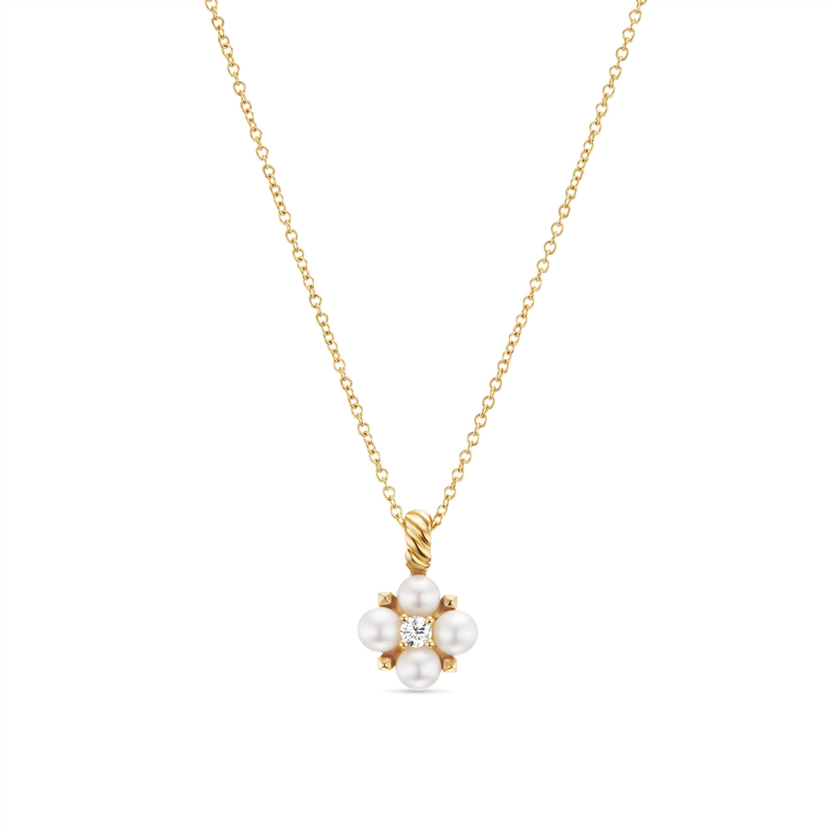 David Yurman Necklaces in Yellow Gold containing Multi-gemstone, Diamond, Pearl N18029D88DKWDI17