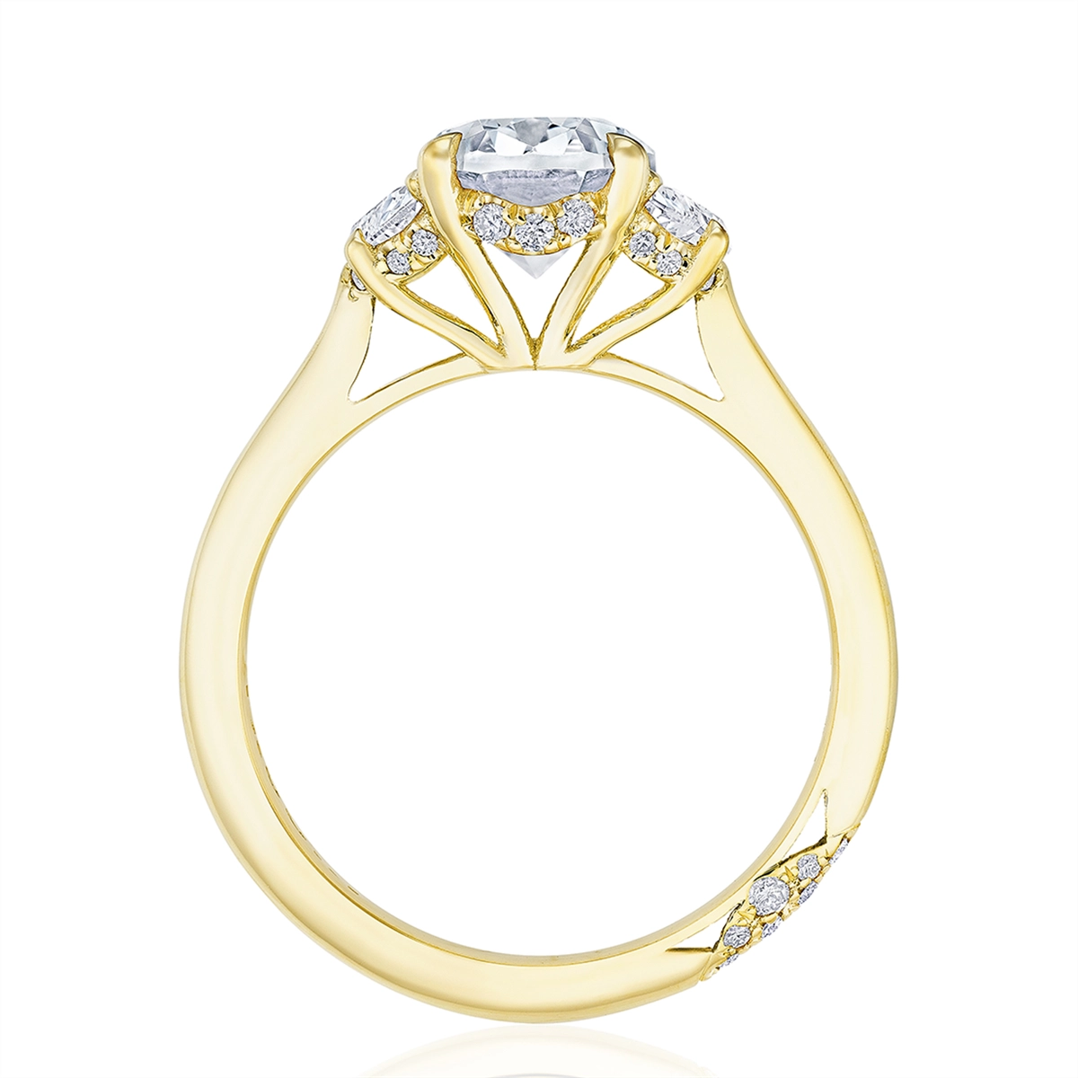 Tacori Engagement Rings in Yellow Gold containing Diamond HT 2688 RAD 10X7.5 Y