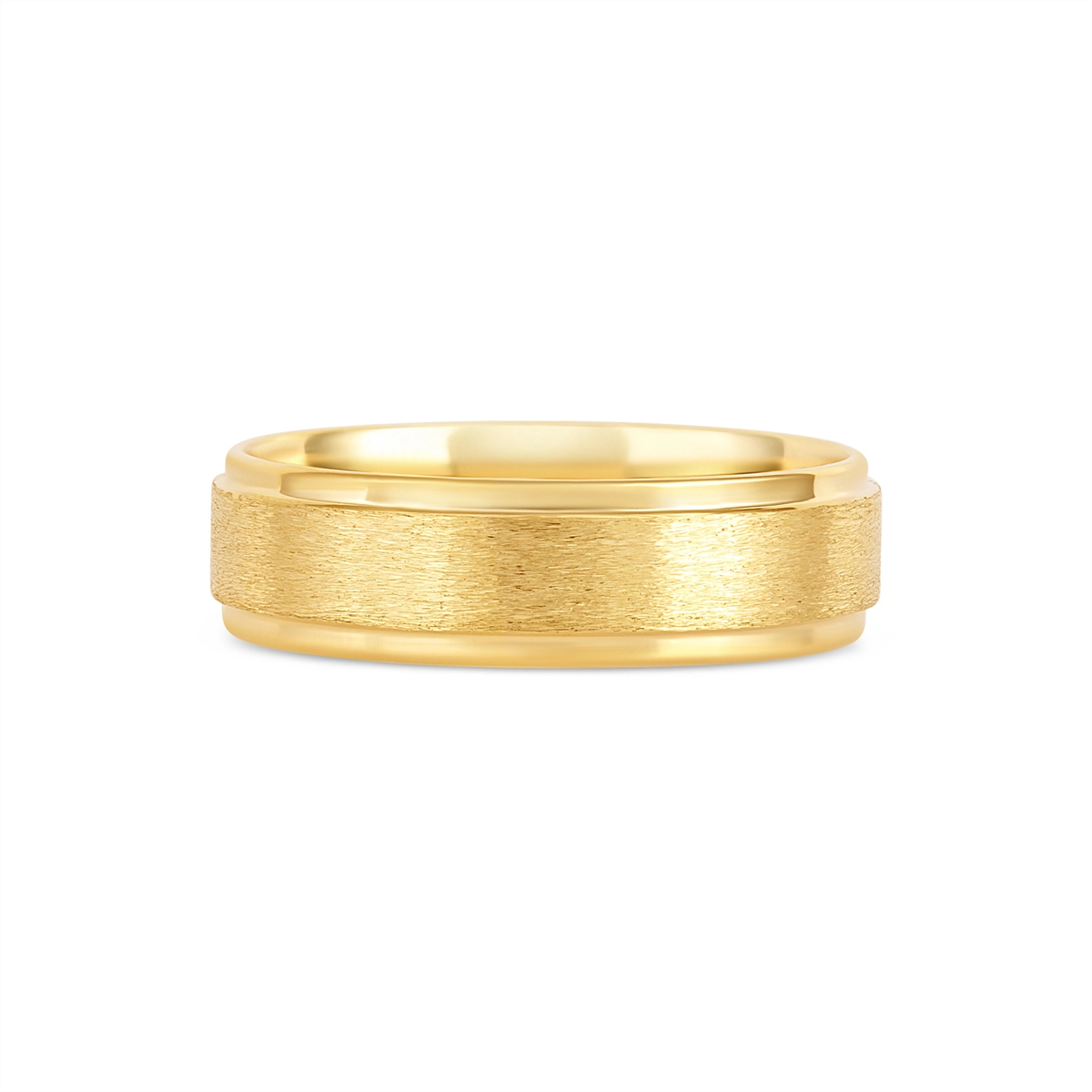 Mens Bands Engagement in Yellow Gold 10KY6FGE-L-9.5