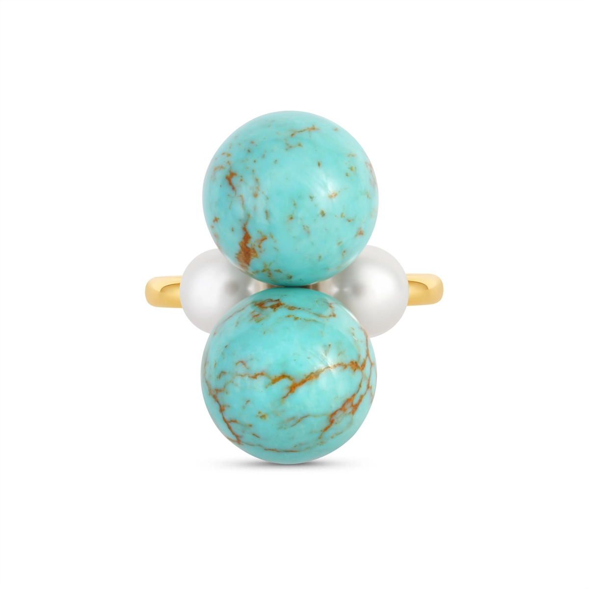 Other Rings in Yellow Gold containing Multi-gemstone, Pearl, Turquoise 464427