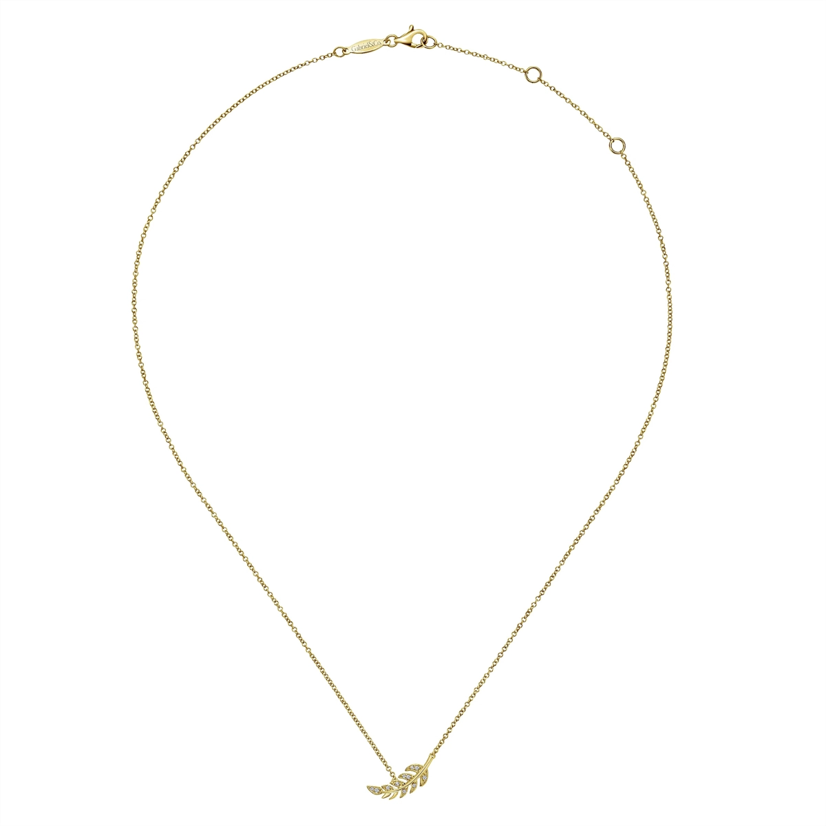 Gabriel & Co Necklaces in Yellow Gold containing Diamond NK4627Y45JJ