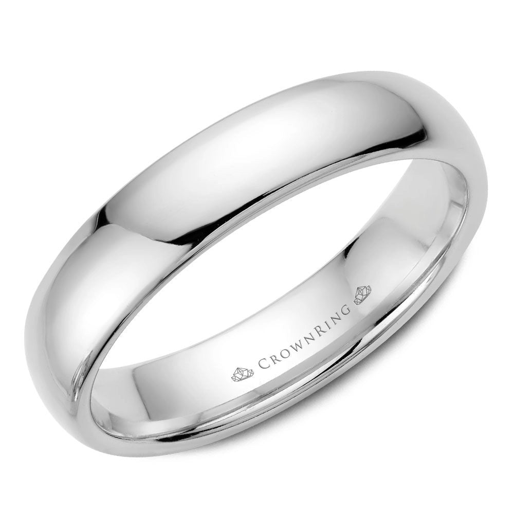 Mens Bands Engagement in White Gold TDL10W6-12