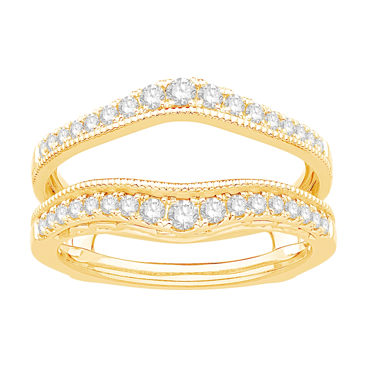 Wedding Bands Wedding Rings in Yellow Gold containing Diamond 464696