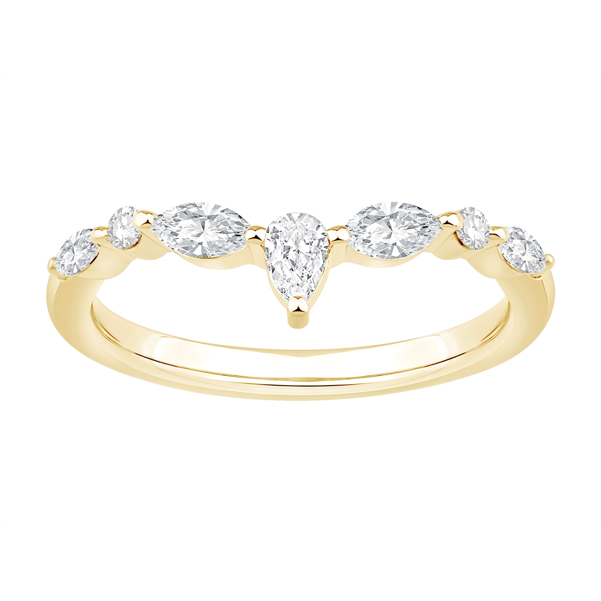 Wedding Bands Wedding Rings in Yellow Gold containing Diamond 464699