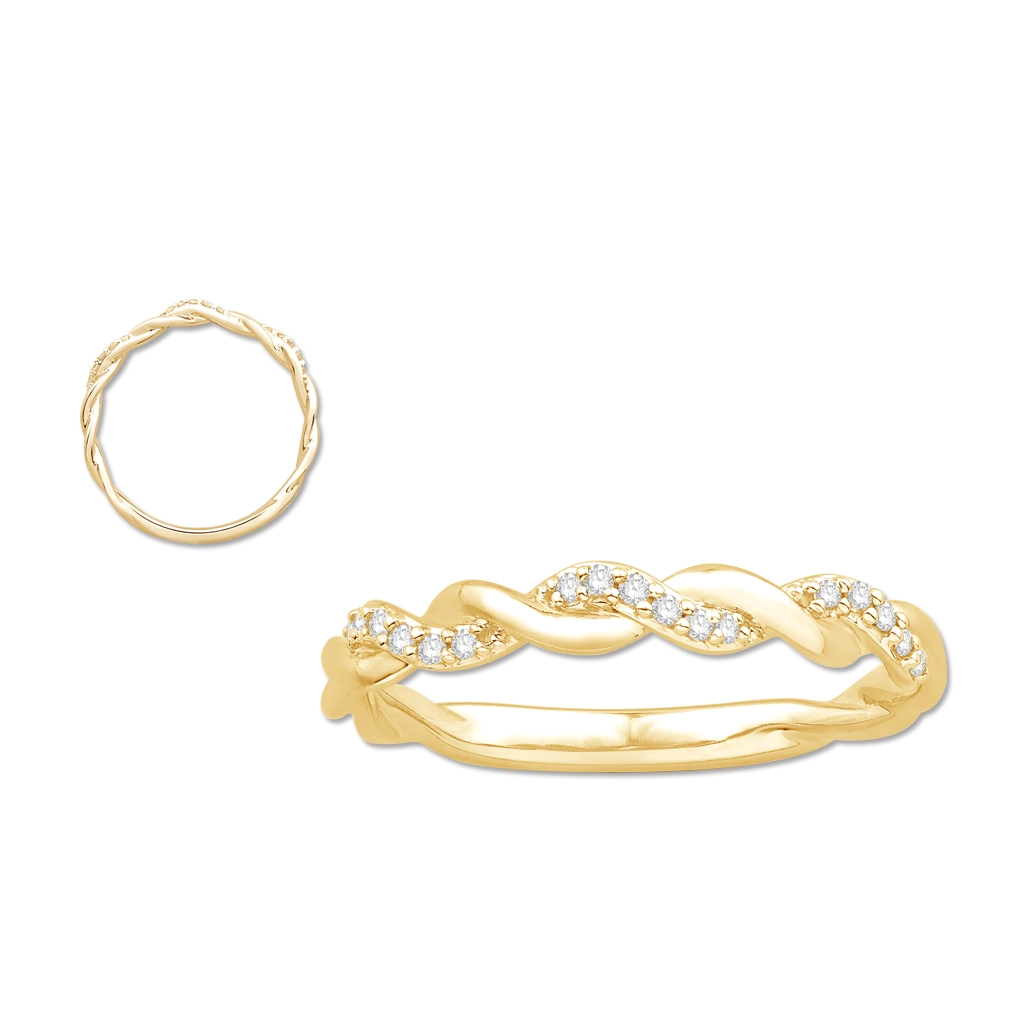 Wedding Bands Rings in Yellow Gold containing Diamond 464706