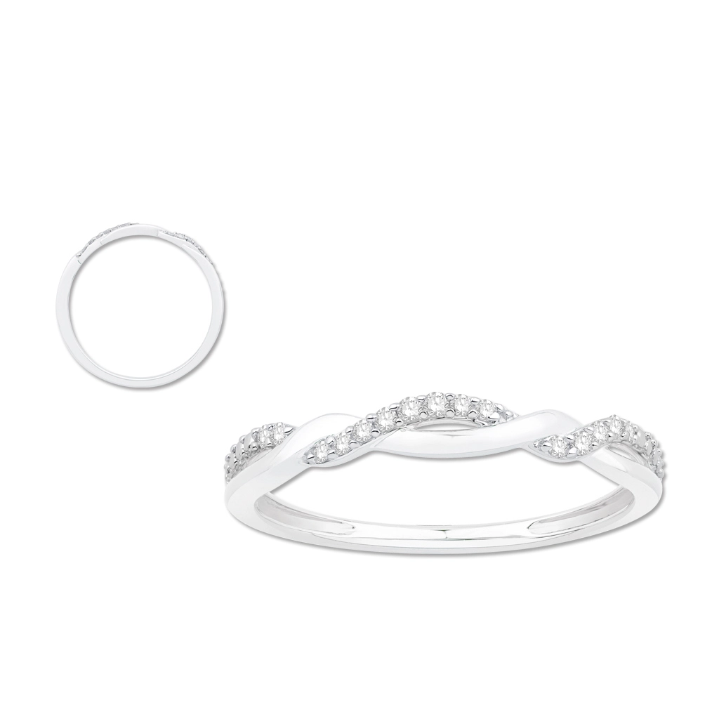 Wedding Bands Rings in White Gold containing Diamond 464708