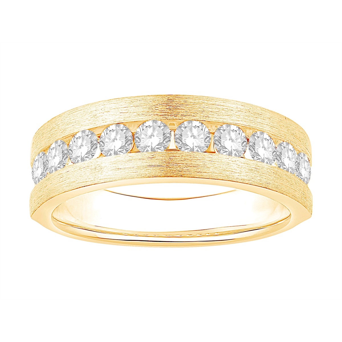 Mens Bands Wedding Rings in Yellow Gold containing Diamond 464817