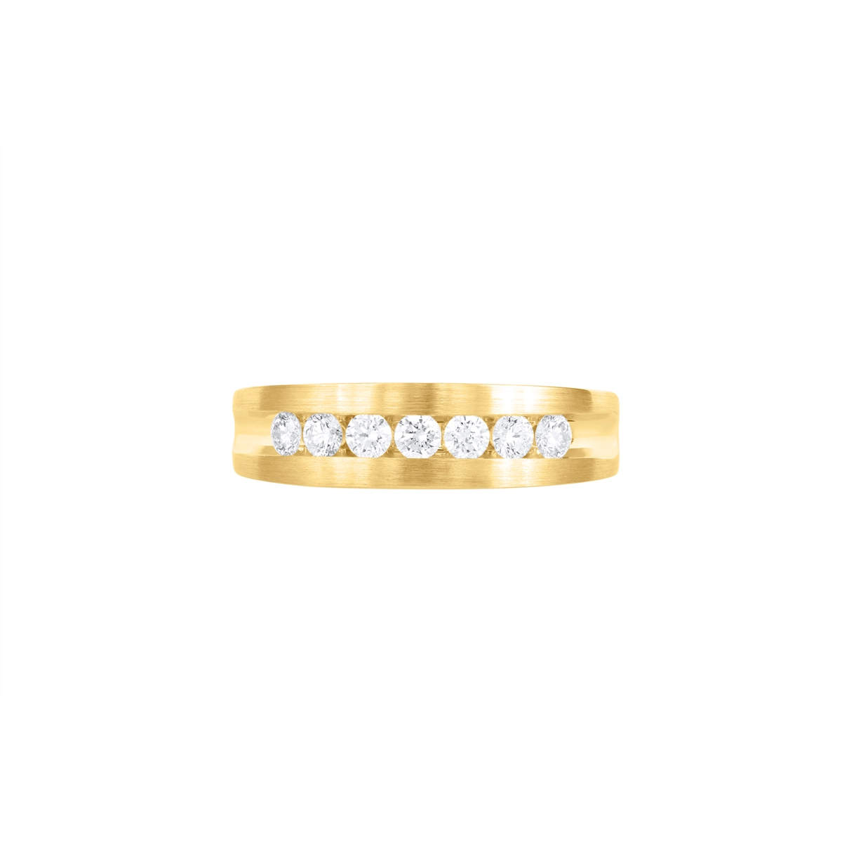 Mens Bands Wedding Rings in Yellow Gold containing Diamond 464820
