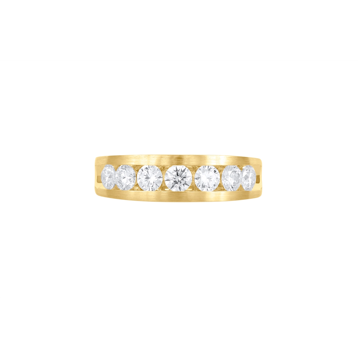 Mens Bands Wedding Rings in Yellow Gold containing Diamond 464821