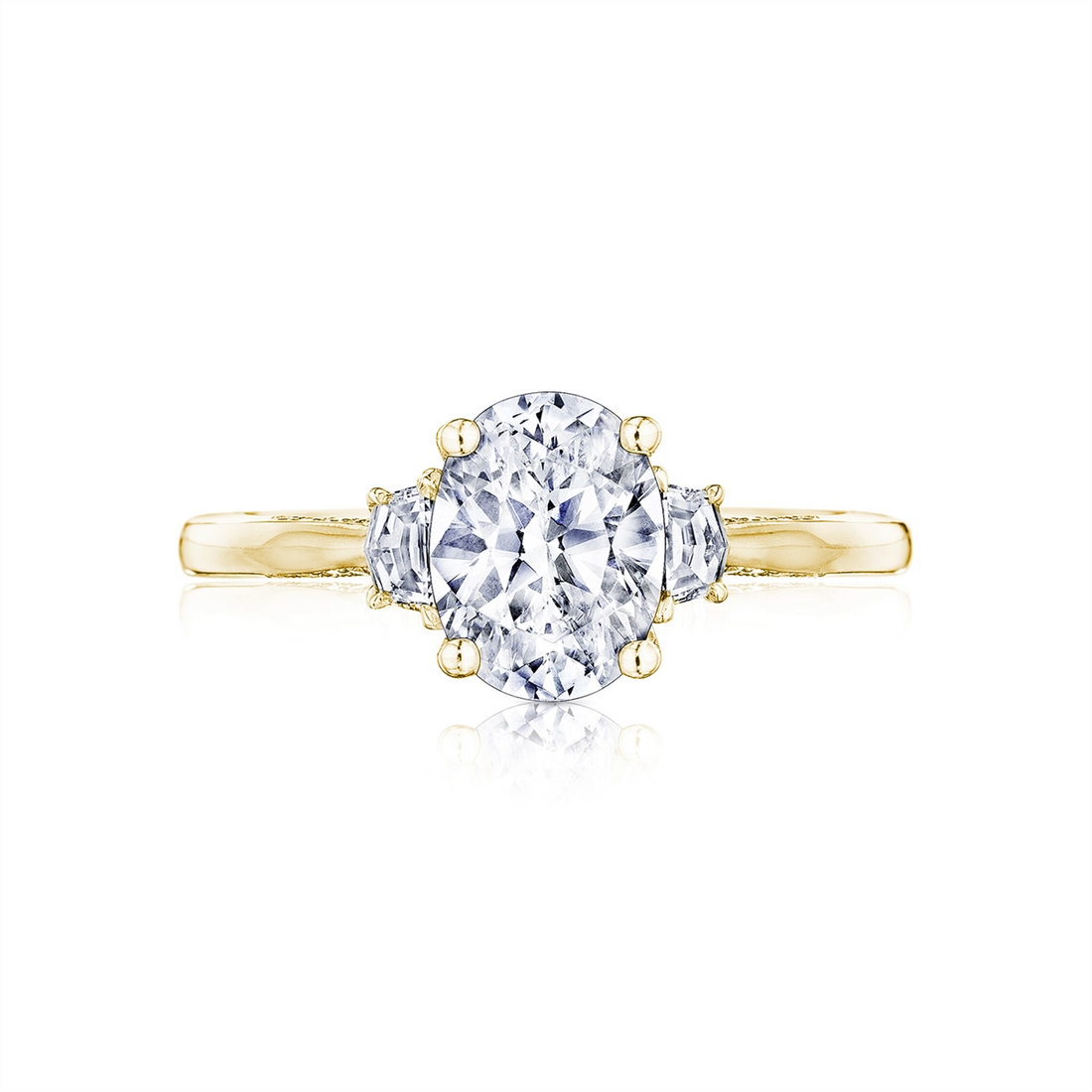 Tacori Engagement Rings in Yellow Gold containing Diamond 2658 OV 11.5X8 Y