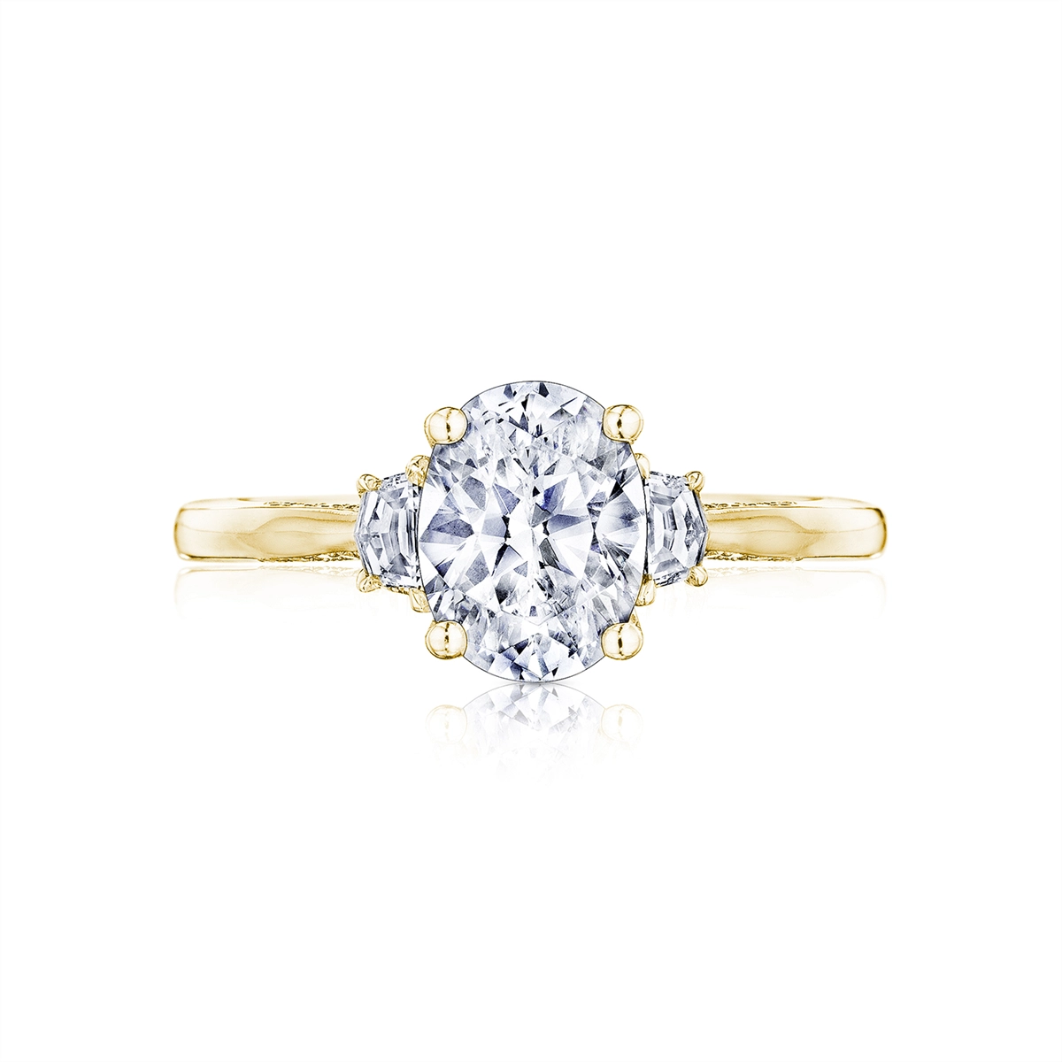 Tacori Engagement Rings in Yellow Gold containing Diamond 2658 OV 11.5X8 Y