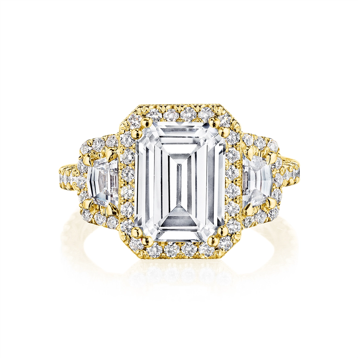 Tacori Engagement Rings in Yellow Gold containing Diamond HT 2678 EC 11.5X8 Y