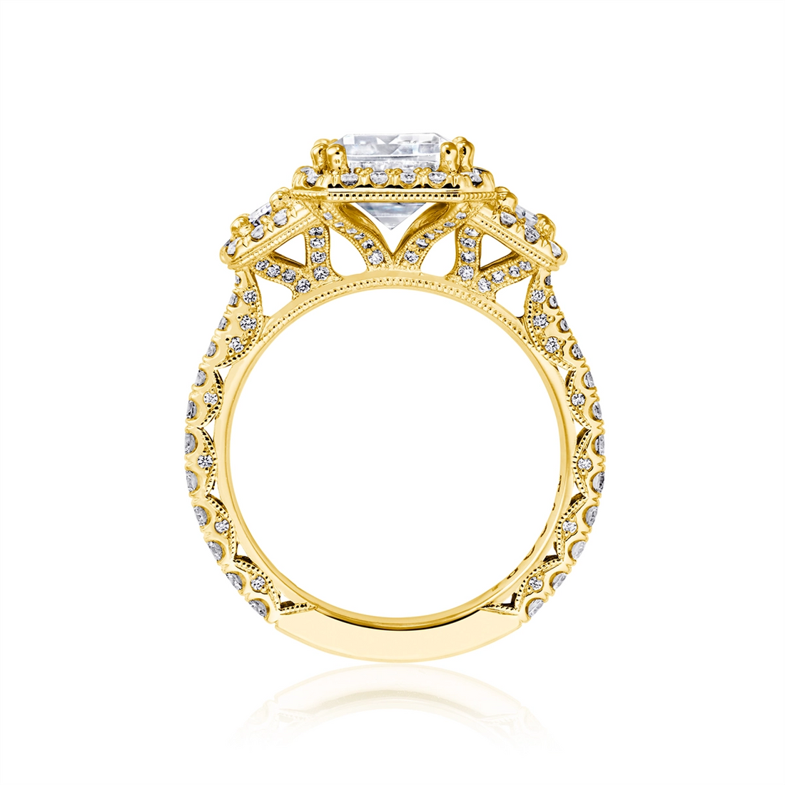 Tacori Engagement Rings in Yellow Gold containing Diamond HT 2678 EC 11.5X8 Y