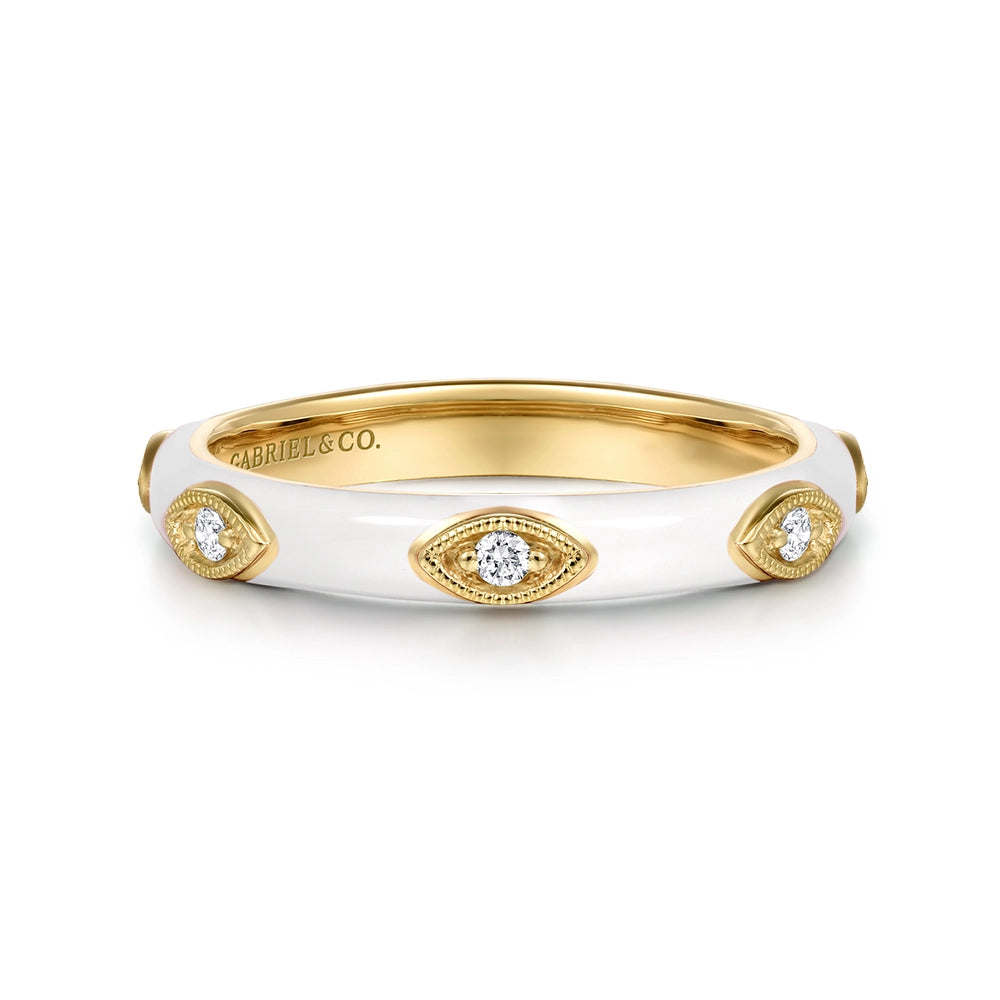 Gabriel & Co Rings in Yellow Gold containing Other, Multi-gemstone, Diamond LR52657E9Y45JJ