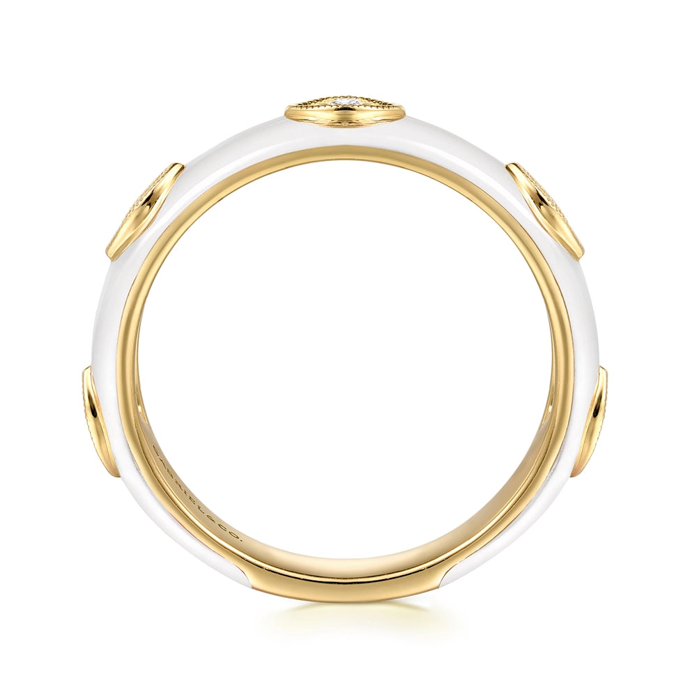 Gabriel & Co Rings in Yellow Gold containing Other, Multi-gemstone, Diamond LR52657E9Y45JJ