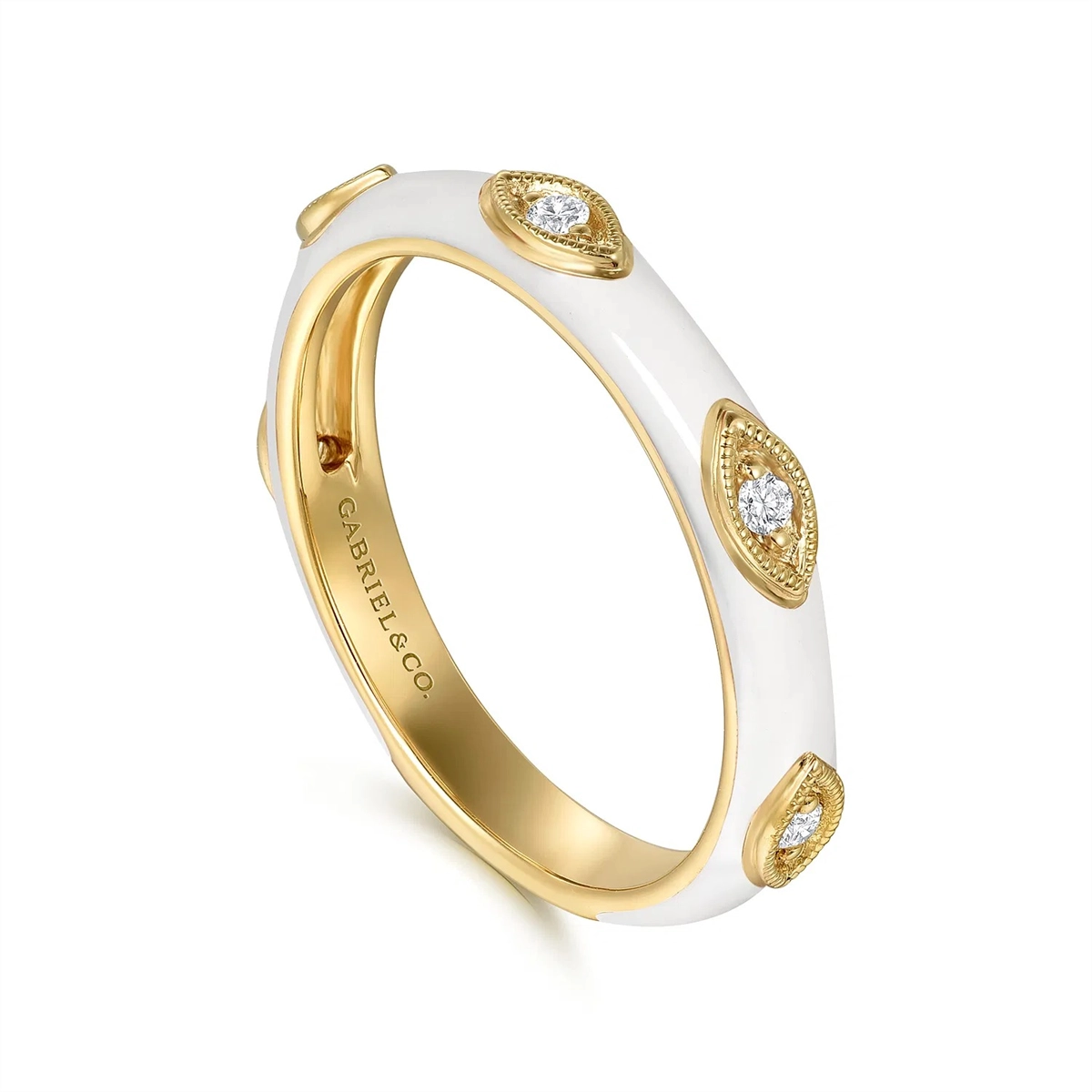 Gabriel & Co Rings in Yellow Gold containing Other, Multi-gemstone, Diamond LR52657E9Y45JJ