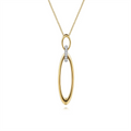 Gabriel & Co Necklaces in Mixed Metals containing Diamond NK8254M45JJ