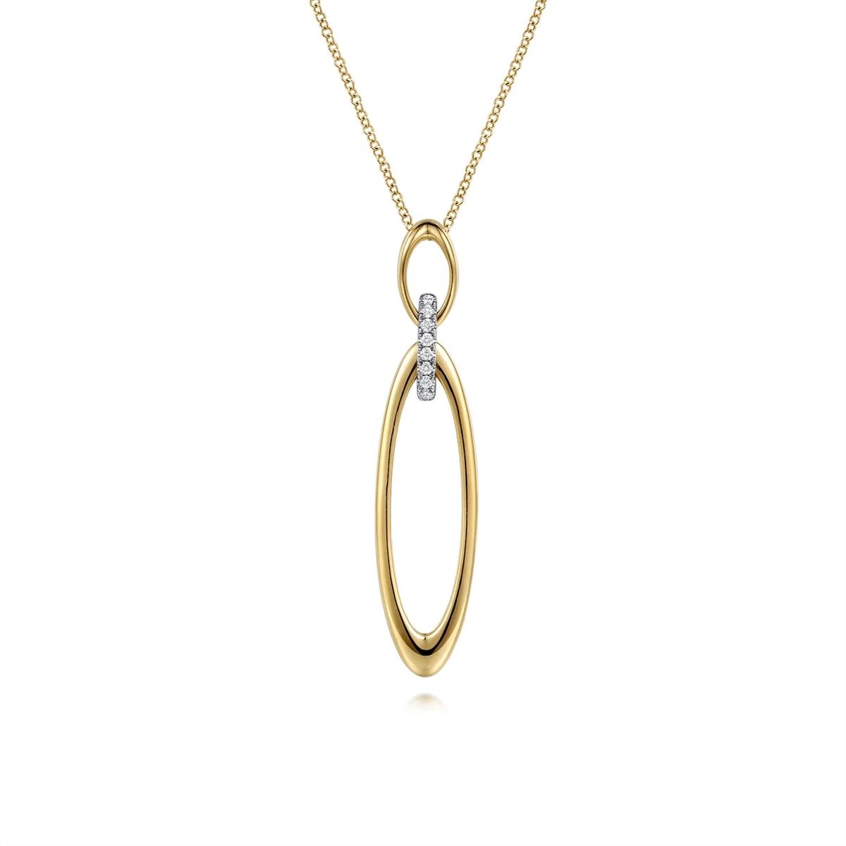 Gabriel & Co Necklaces in Mixed Metals containing Diamond NK8254M45JJ