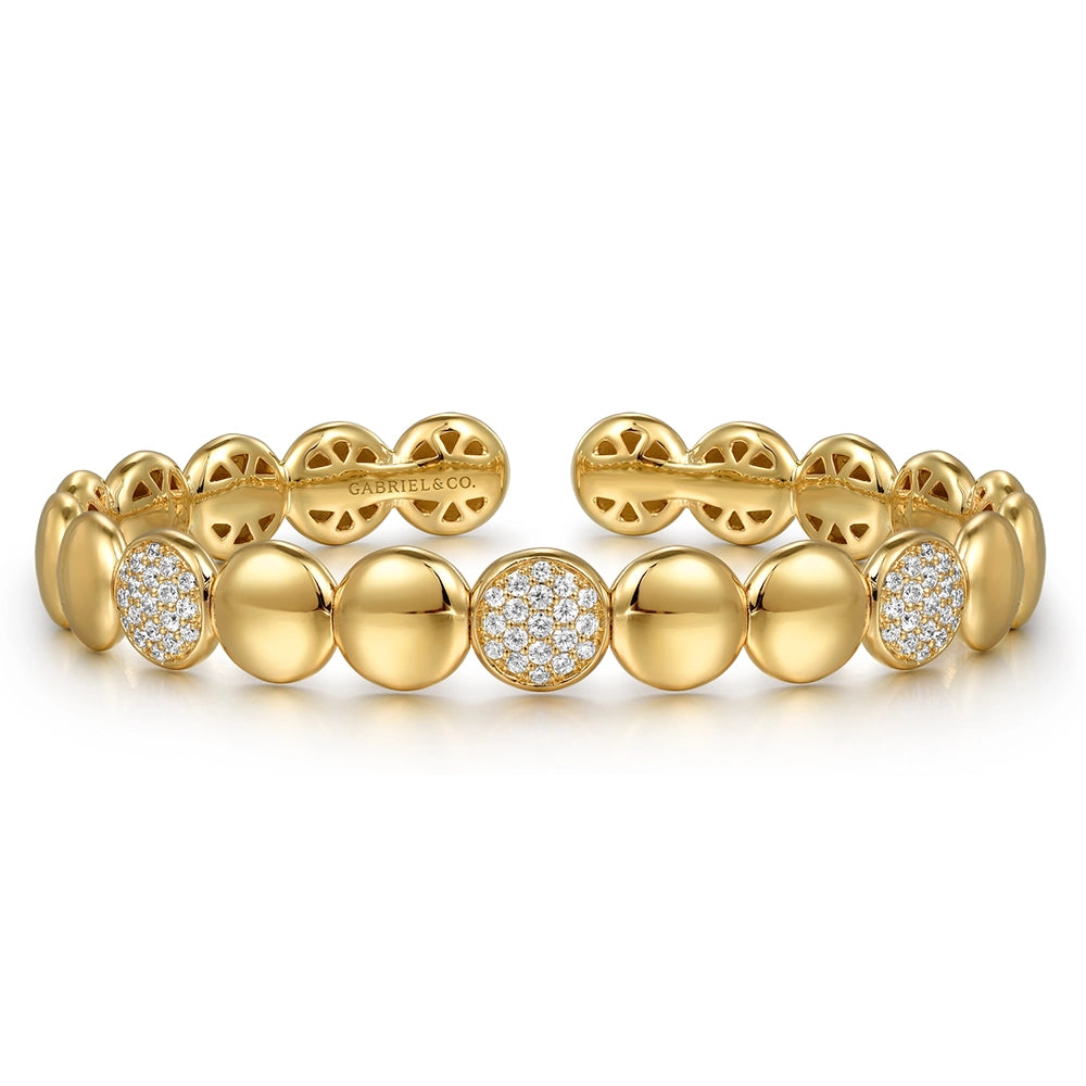 Gabriel & Co Bracelets in Yellow Gold containing Diamond BG4937-62Y45JJ