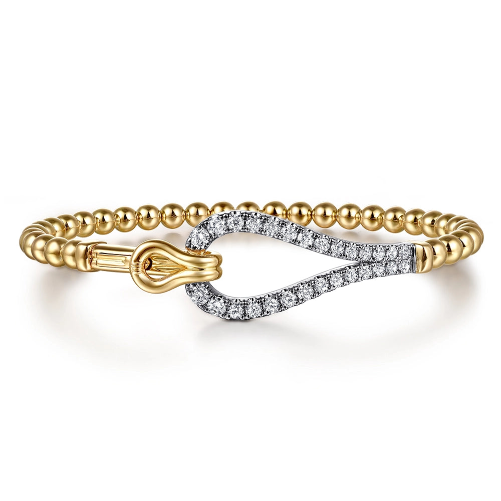 Gabriel & Co Bracelets in Mixed Metals containing Diamond BG5081-62Y45JJ