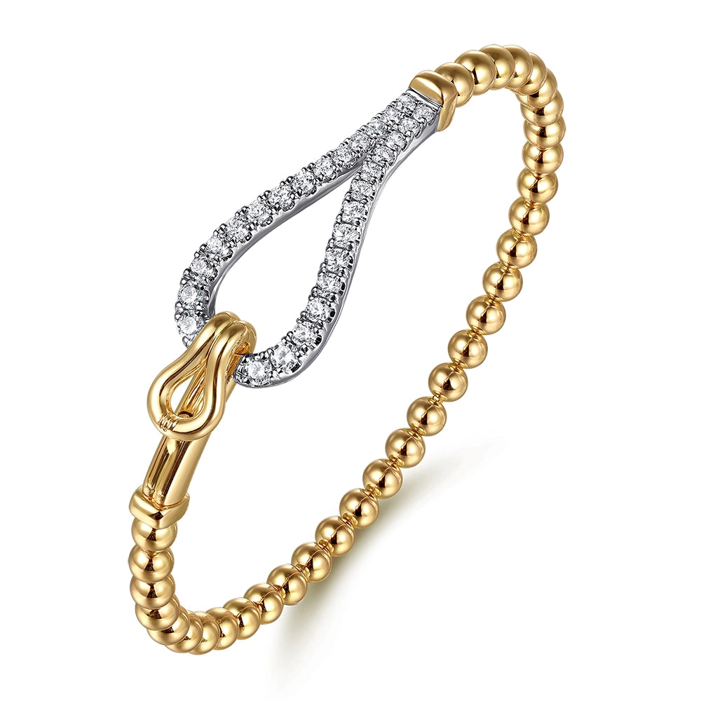 Gabriel & Co Bracelets in Mixed Metals containing Diamond BG5081-62Y45JJ