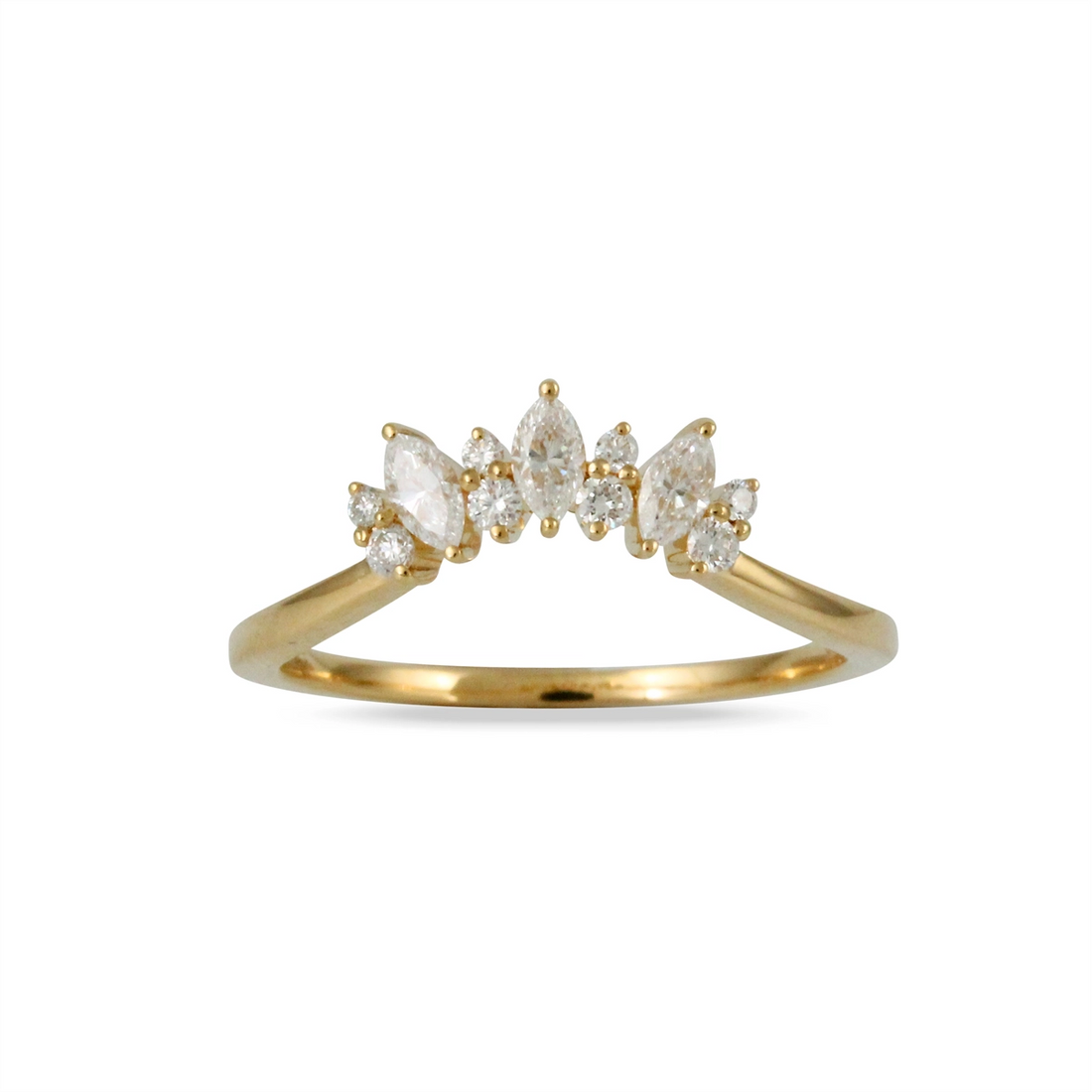 Little Bird Wedding Rings in Yellow Gold containing Diamond LBB681-1