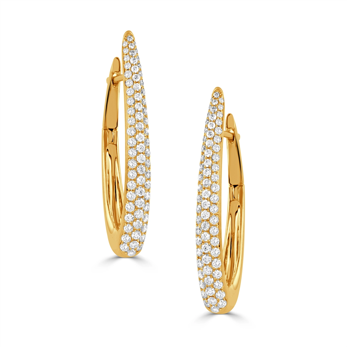 Doves Earrings in Yellow Gold containing Diamond E9504