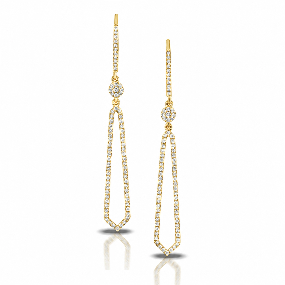 Doves Earrings in Yellow Gold containing Diamond E6767-Y
