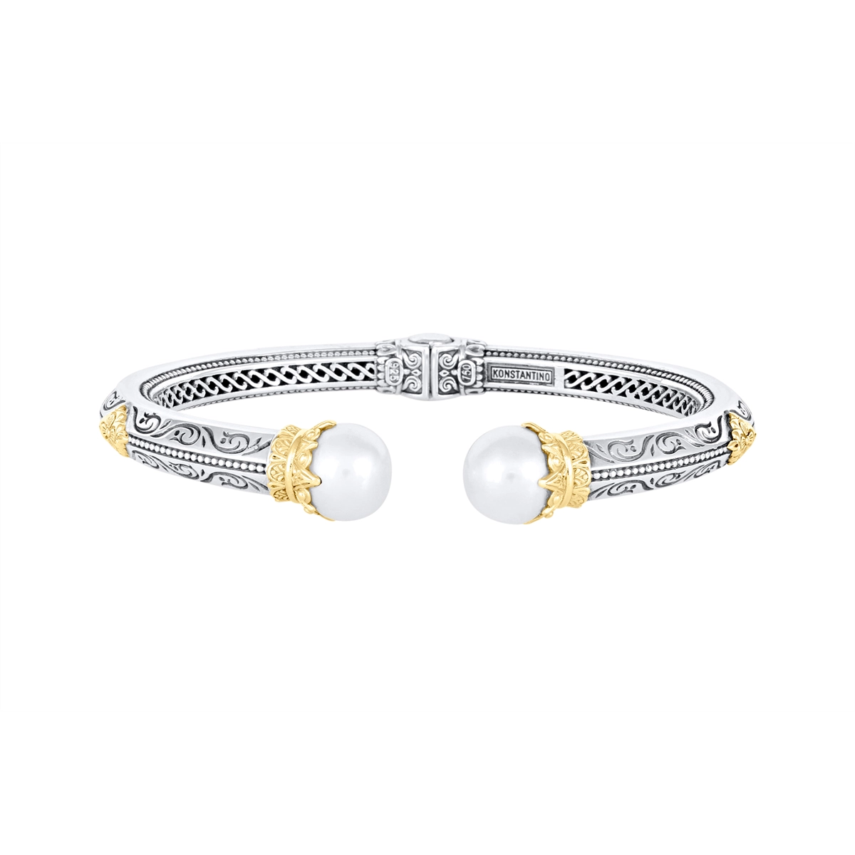Konstantino Bracelets in Mixed Metals containing Pearl BMK4471-122