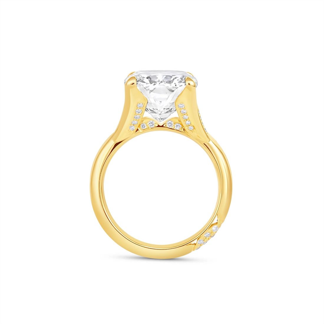 Tacori Engagement Rings in Yellow Gold containing Diamond 456 CU 13.5X10.5 LD Y