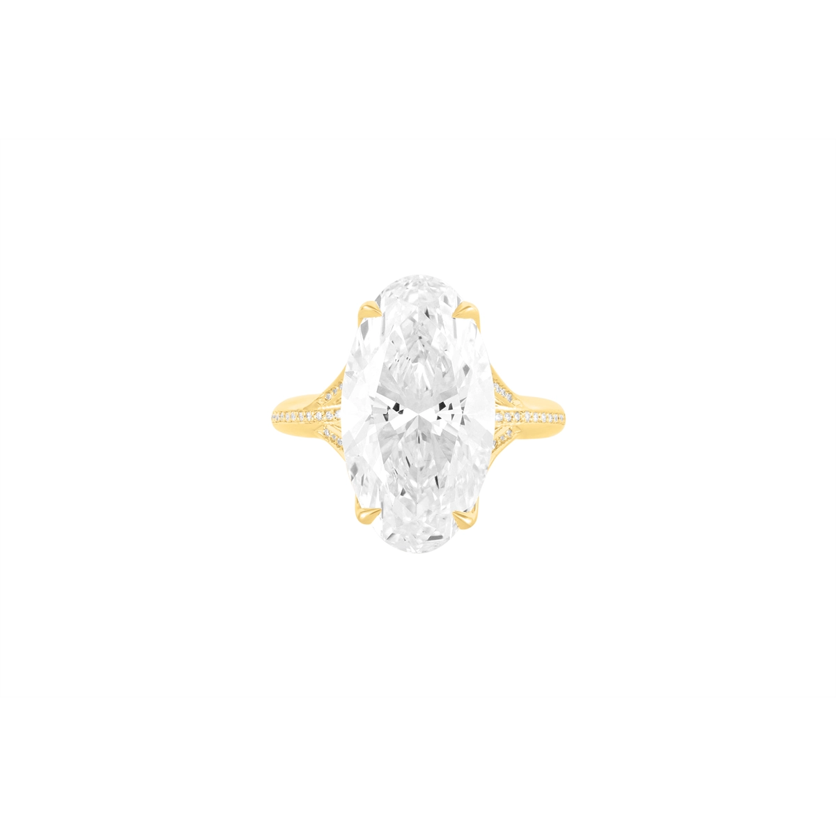 Tacori Engagement Rings in Yellow Gold containing Diamond 455 OV 19X10.5 LD Y