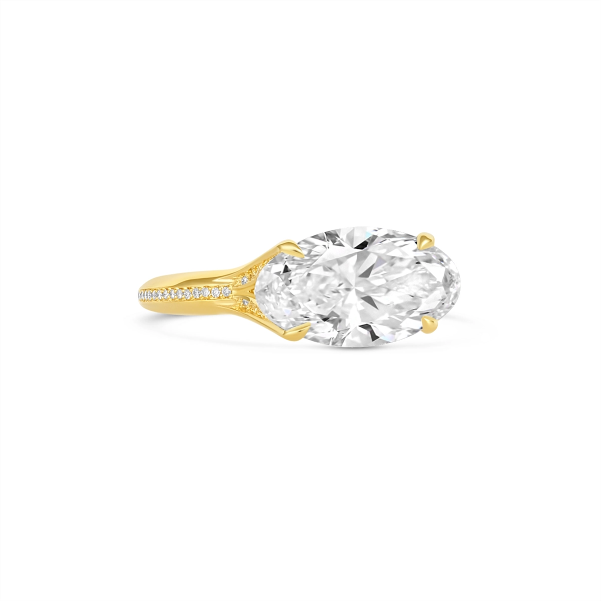Tacori Engagement Rings in Yellow Gold containing Diamond 454 OV 15.5X8 LD Y