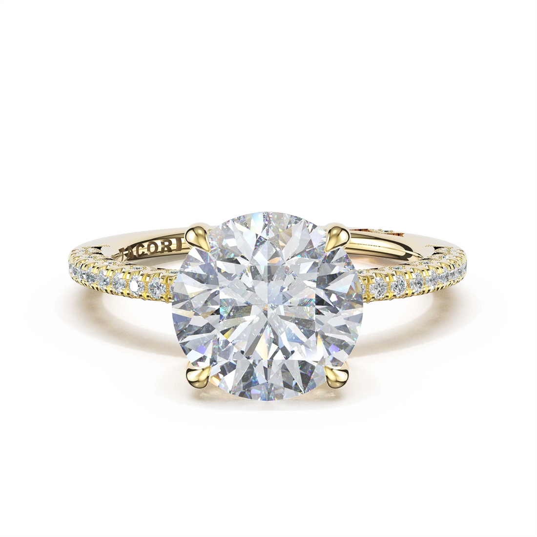 Tacori Engagement Rings in Yellow Gold containing Diamond 468 1.7 RD 9 Y