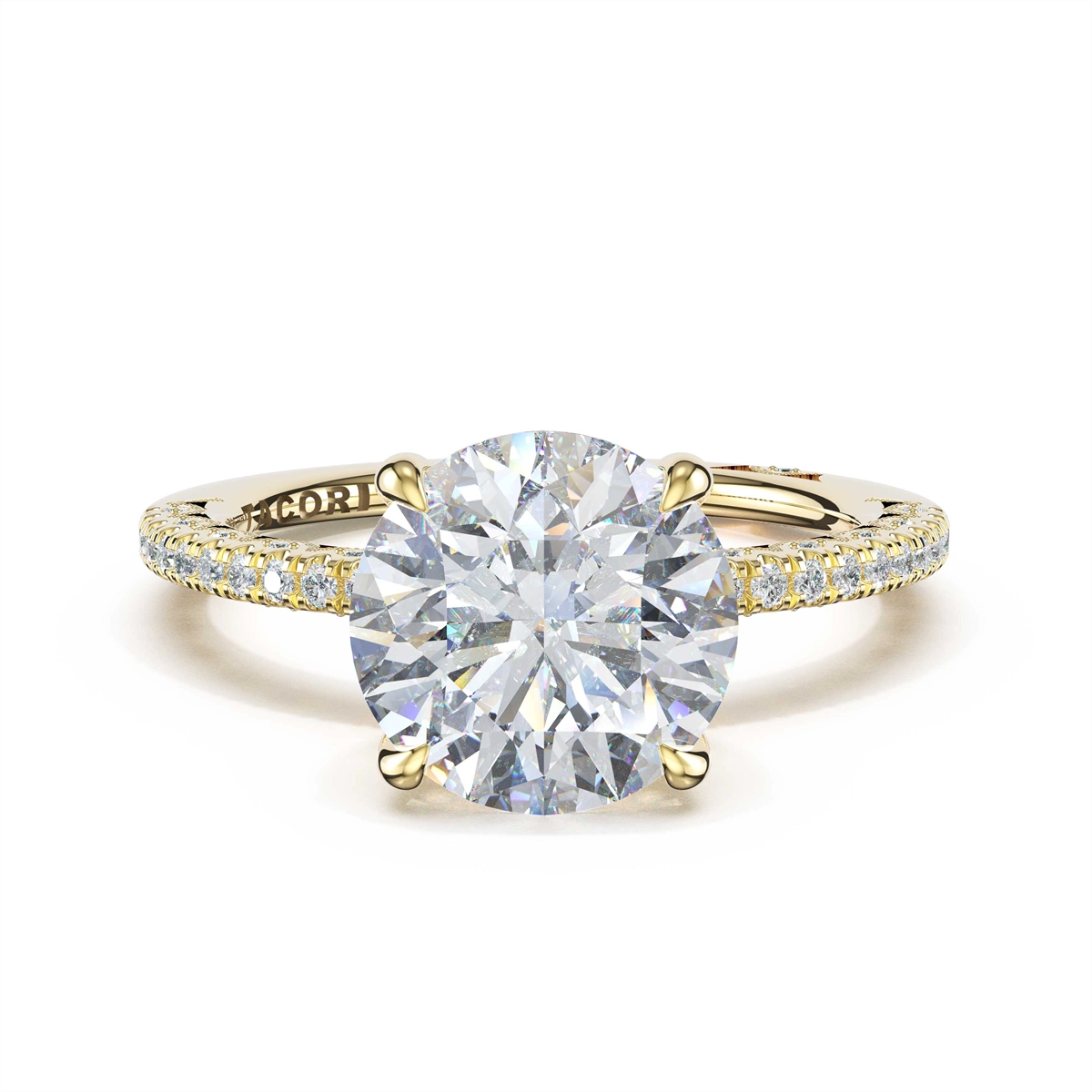 Tacori Engagement Rings in Yellow Gold containing Diamond 468 1.7 RD 9 Y