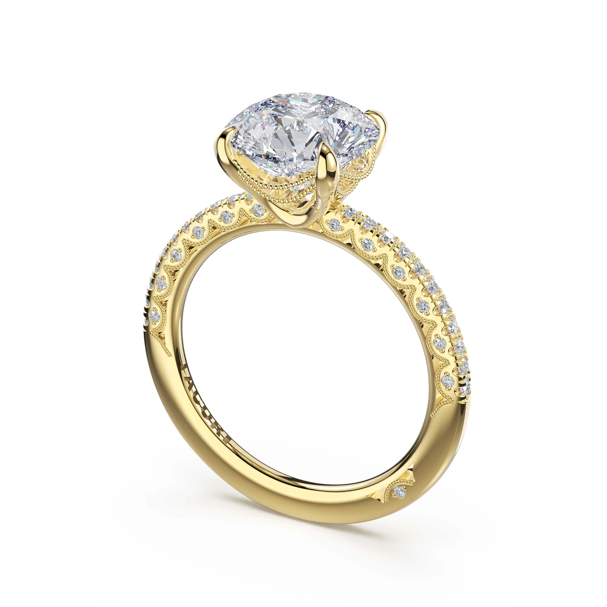 Tacori Engagement Rings in Yellow Gold containing Diamond 468 1.7 RD 9 Y