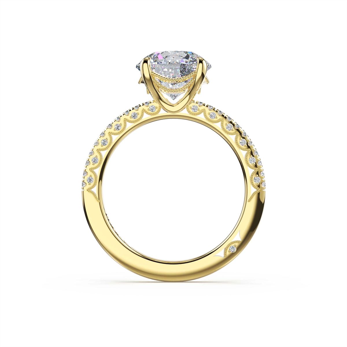 Tacori Engagement Rings in Yellow Gold containing Diamond 468 1.7 RD 9 Y
