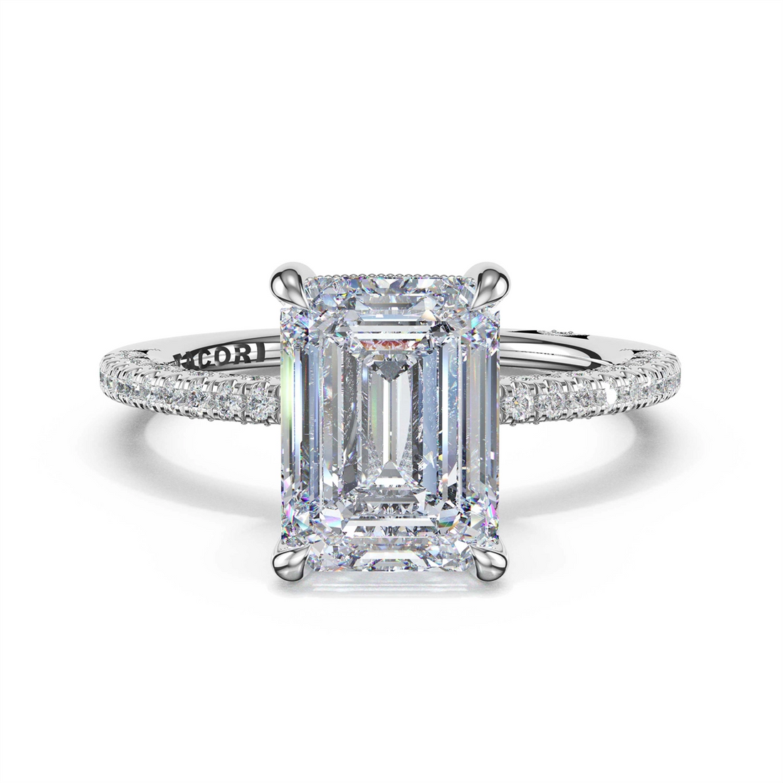 Tacori Engagement Rings in Platinum/Palladium containing Diamond 468 1.7 EC 10X7.5