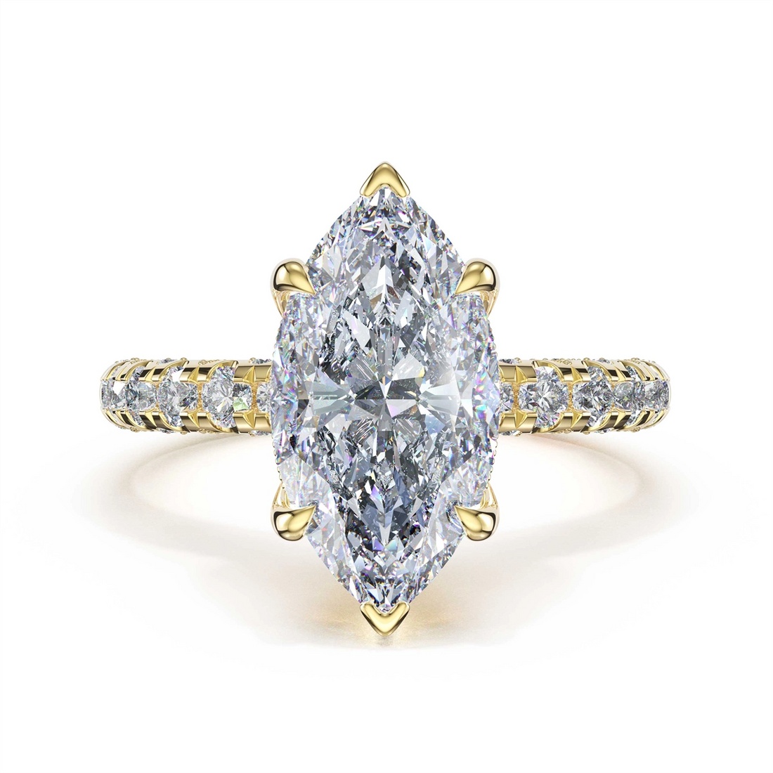 Tacori Engagement Rings in Yellow Gold containing Diamond 468 2.5 MQ 15X7.5 Y