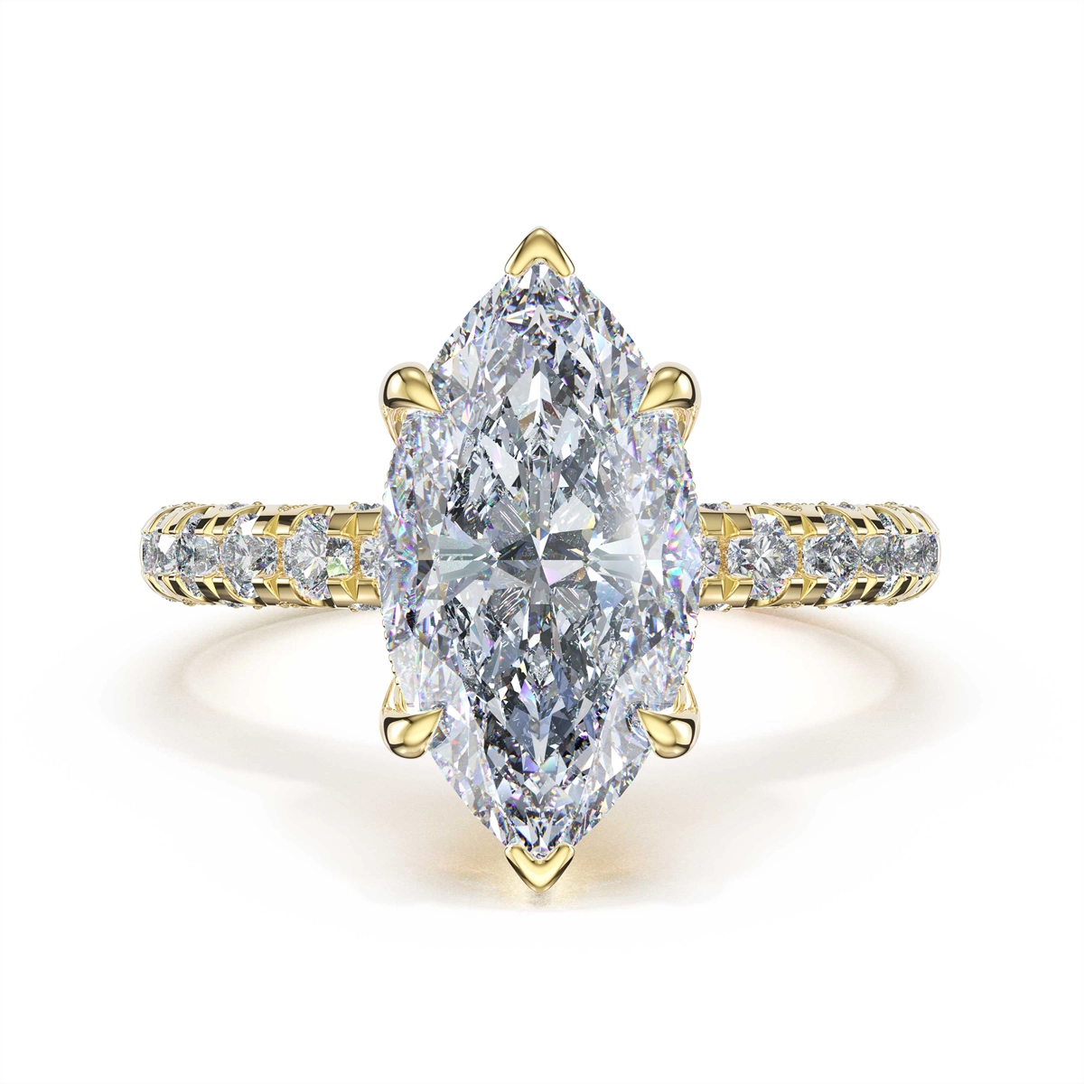 Tacori Engagement Rings in Yellow Gold containing Diamond 468 2.5 MQ 15X7.5 Y