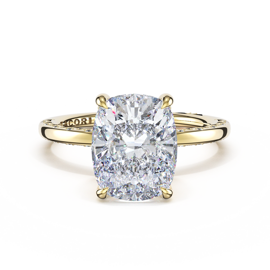 Tacori Engagement Rings in Yellow Gold containing Diamond 469 1.7 CU 10X8 Y