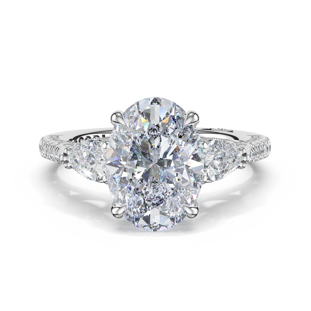 Tacori Engagement Rings in Platinum/Palladium containing Diamond 478 1.7 OV 11.5X8