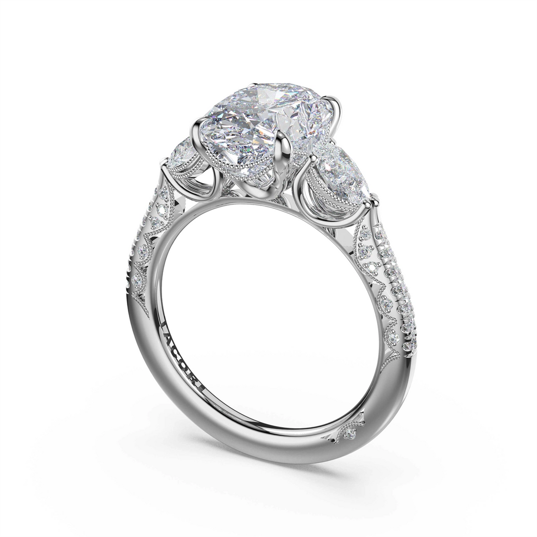 Tacori Engagement Rings in Platinum/Palladium containing Diamond 478 1.7 OV 11.5X8