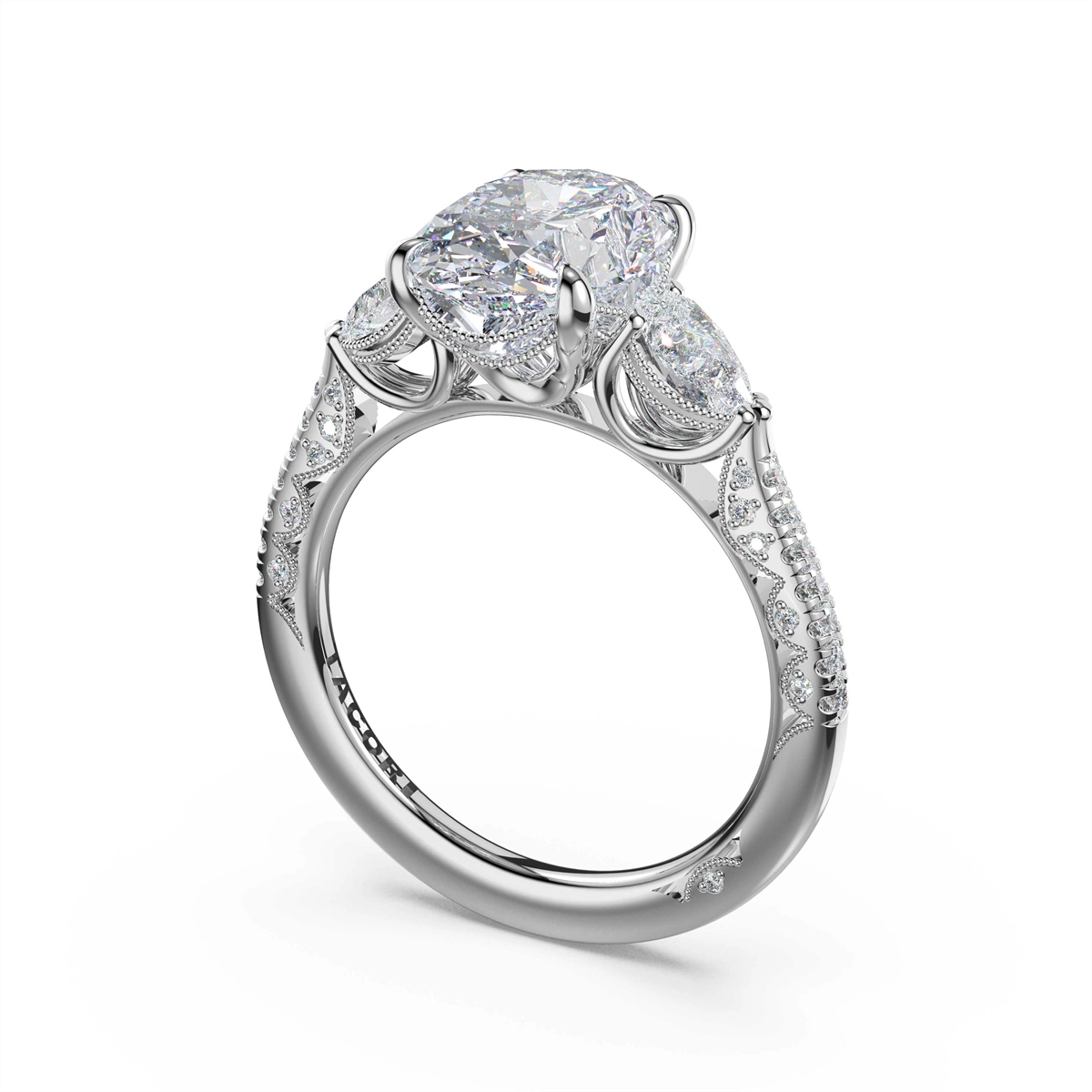 Tacori Engagement Rings in Platinum/Palladium containing Diamond 478 1.7 OV 11.5X8
